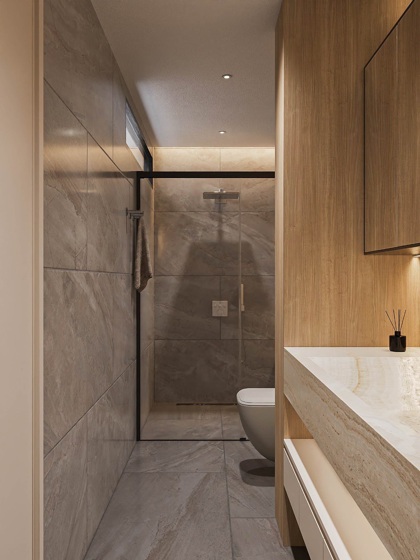 Dự án Phuong House – DQH Architects thiết kế phòng tắm – dự án Phuong House