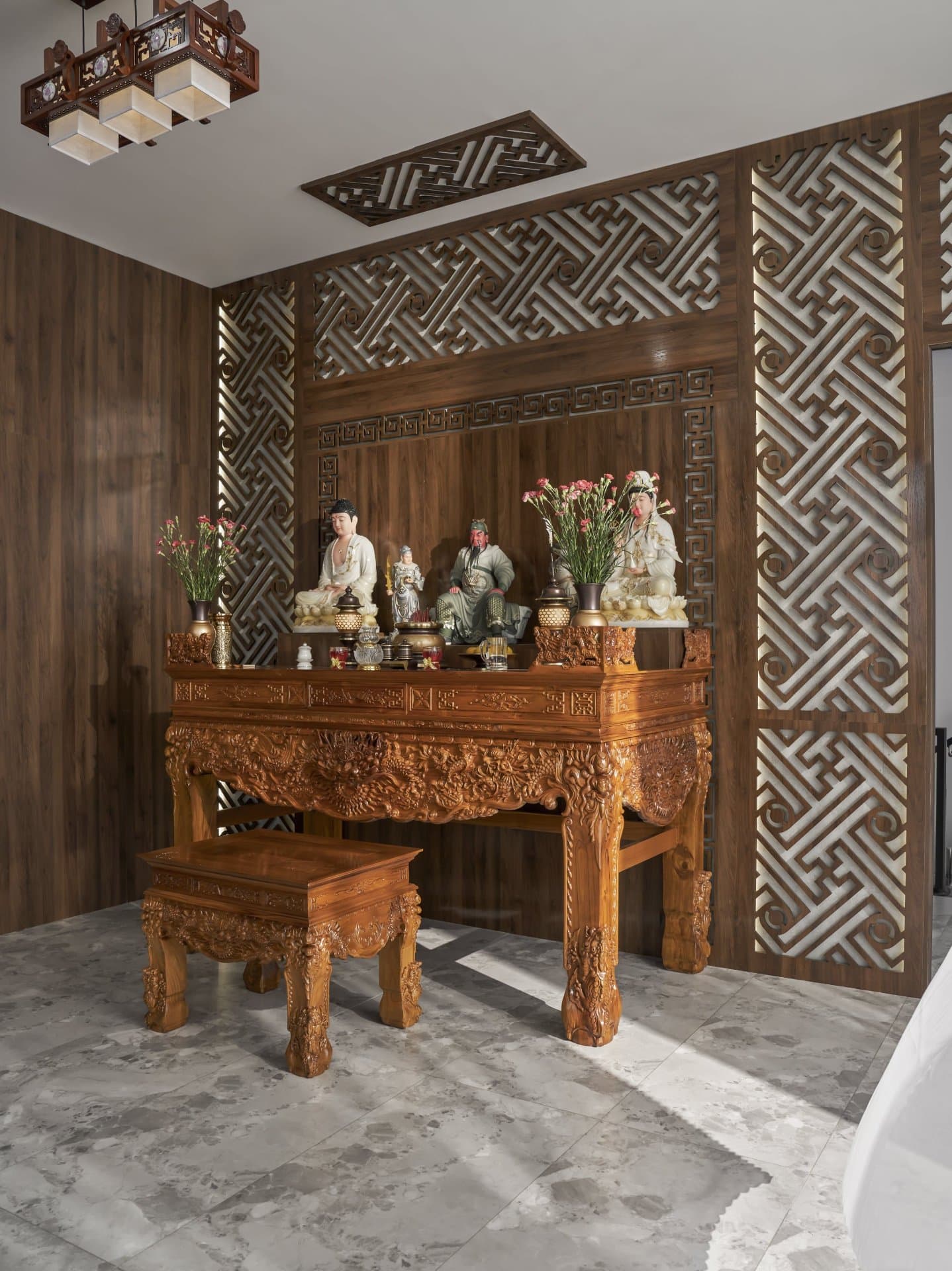 thiết kế phòng thờ – dự án D&K House